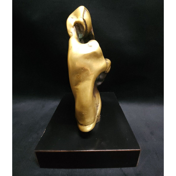 Our Lady Virgin Mary w/Christ Bronze Sculpture Signed by Artist Leya Terranova - Picture 8 of 13